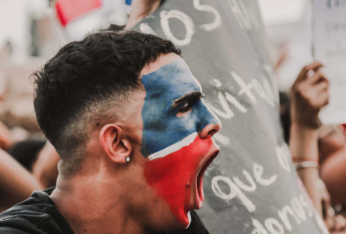 dominican man protest