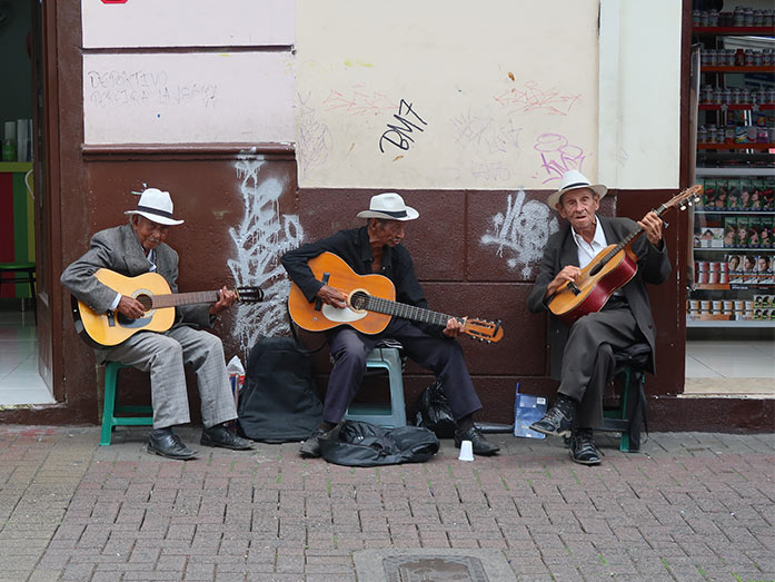 backpacking through south america locals in pereira