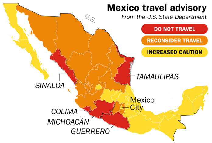 mexico travel advisory january 2023