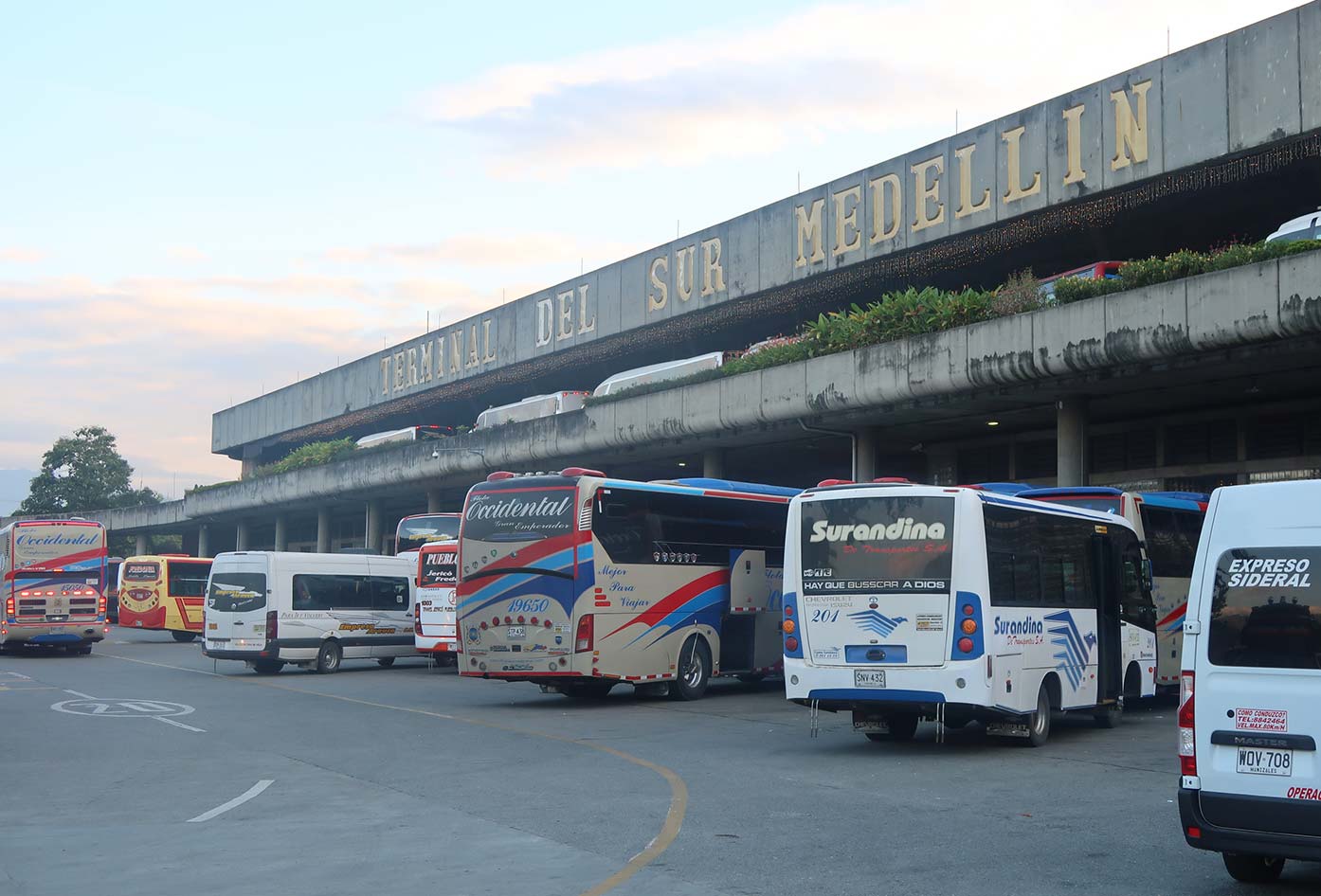 medellin south bus terminal to cali