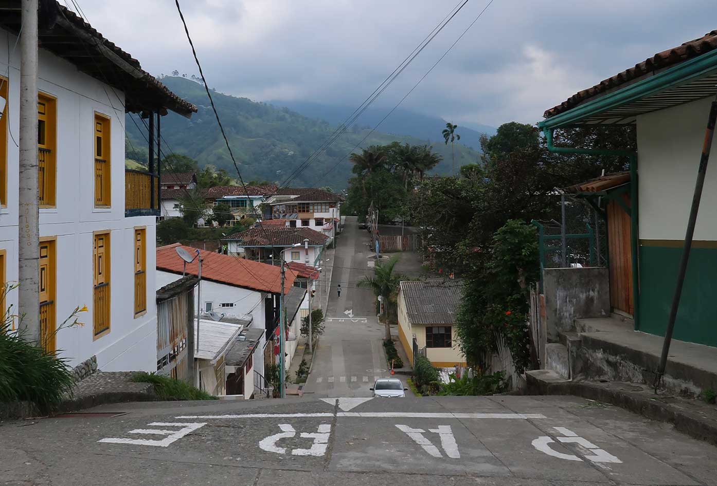 hilly streets in salento