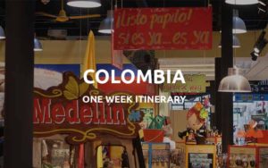 one week colombia trip