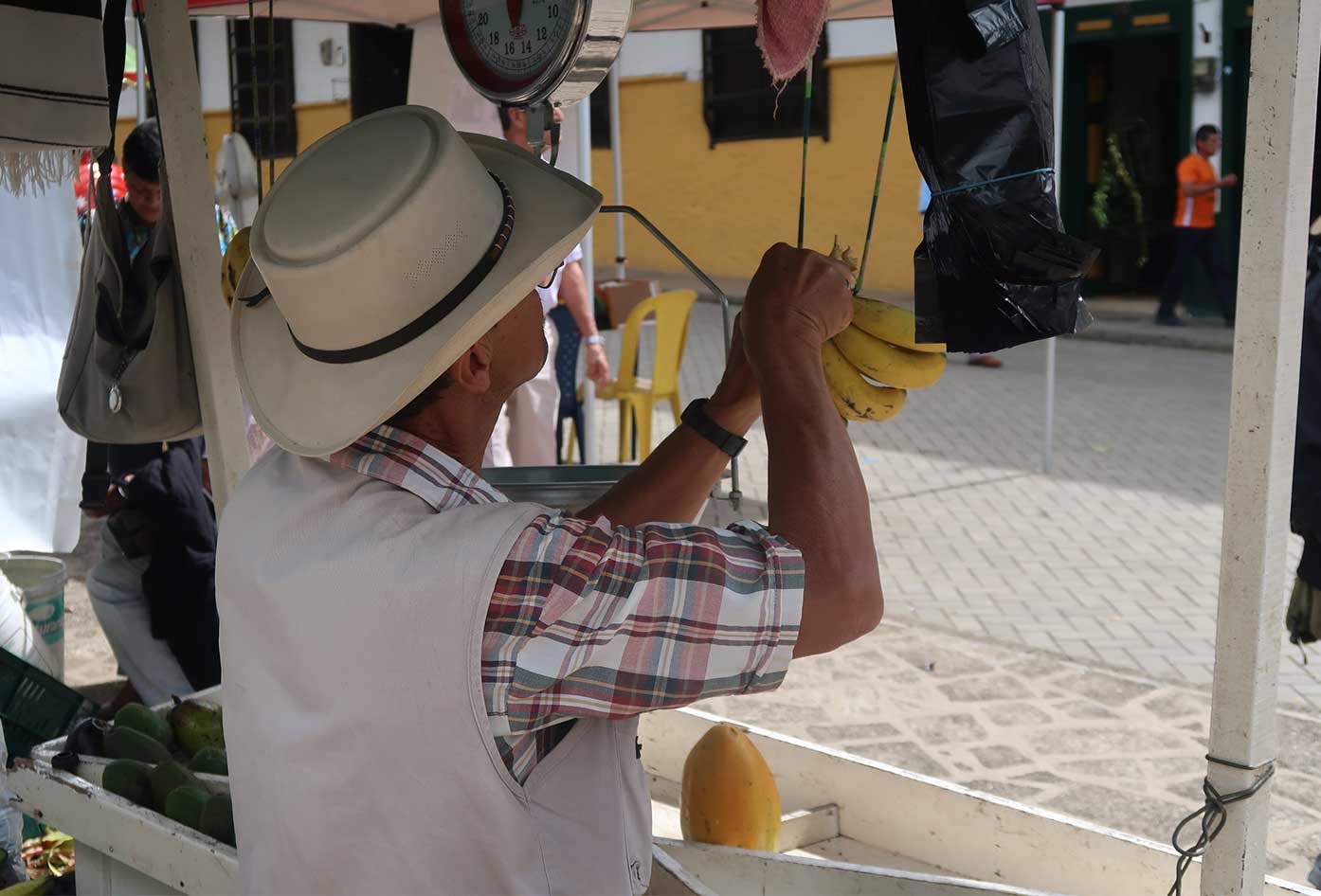colombian man working