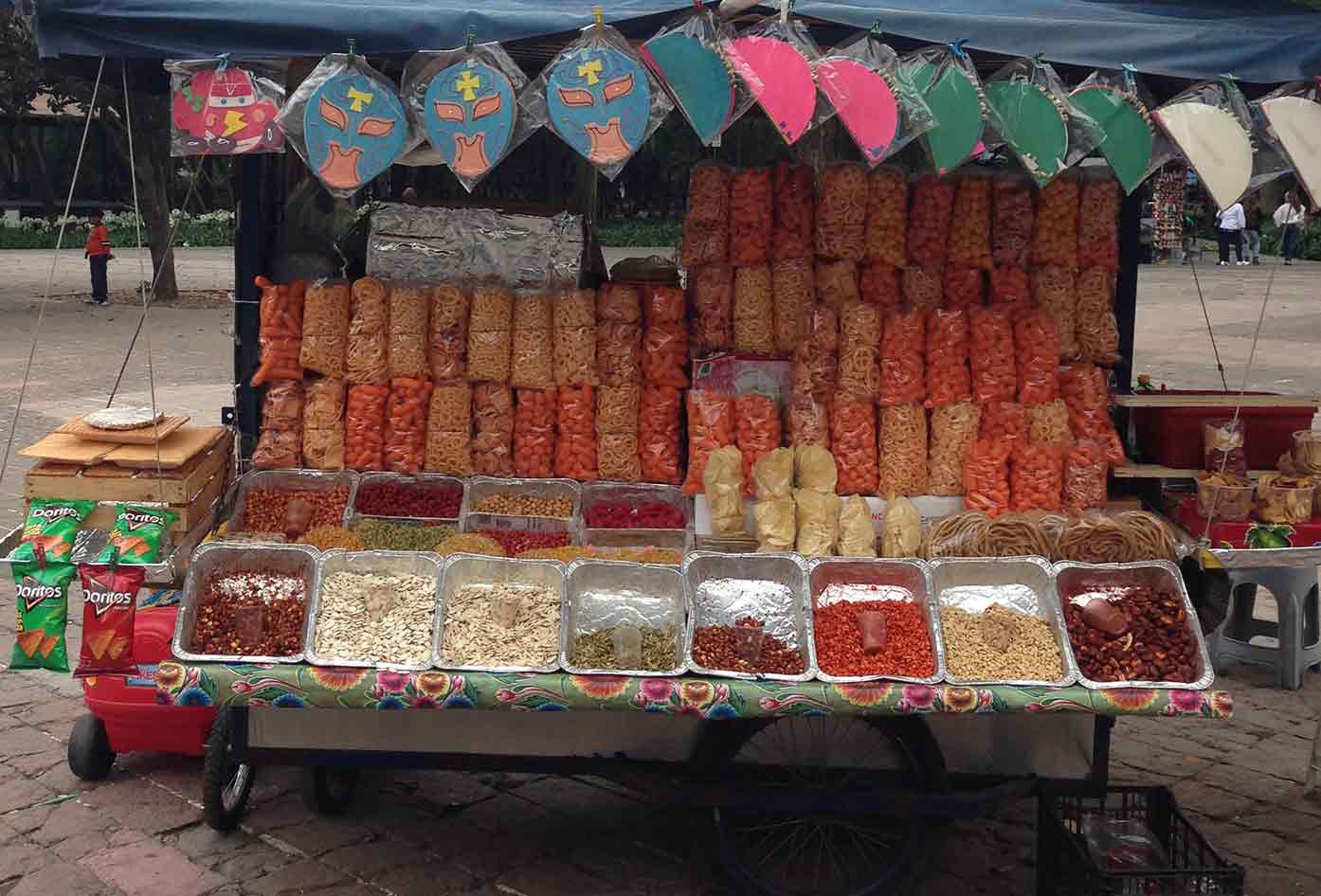 mexico city street food stand