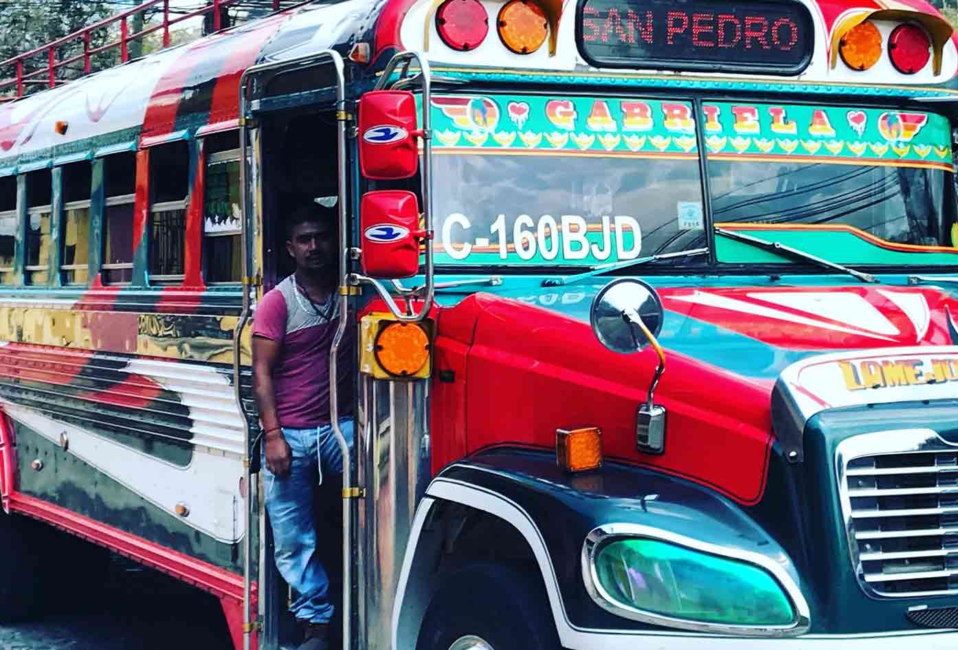 guatemala chicken bus