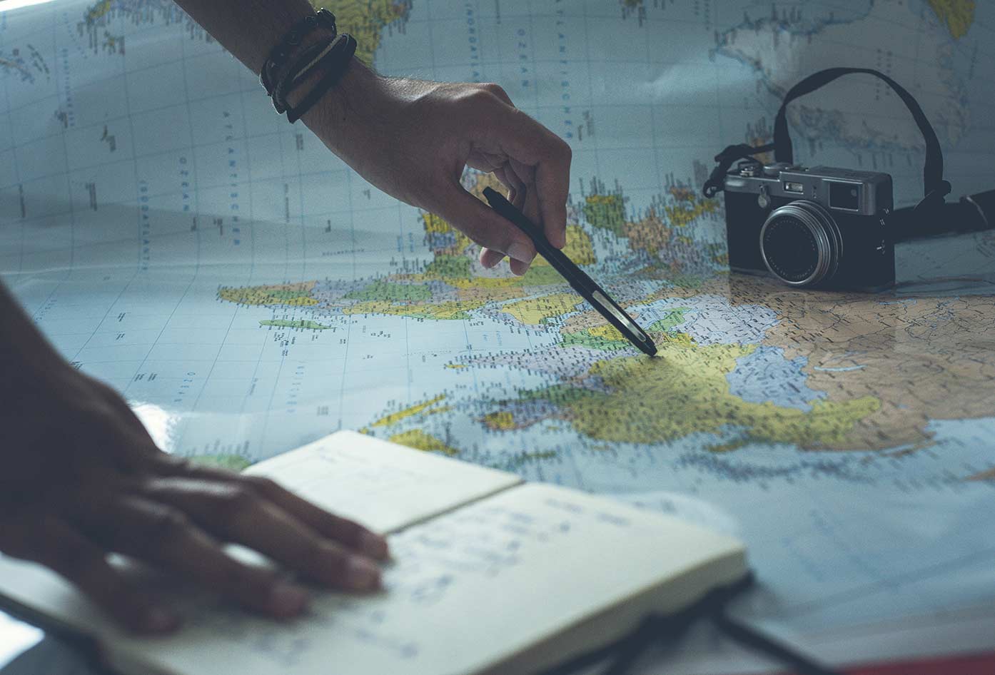 travel journal map
