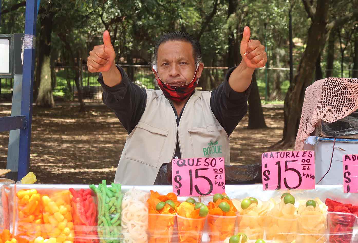 mexico city queso stand