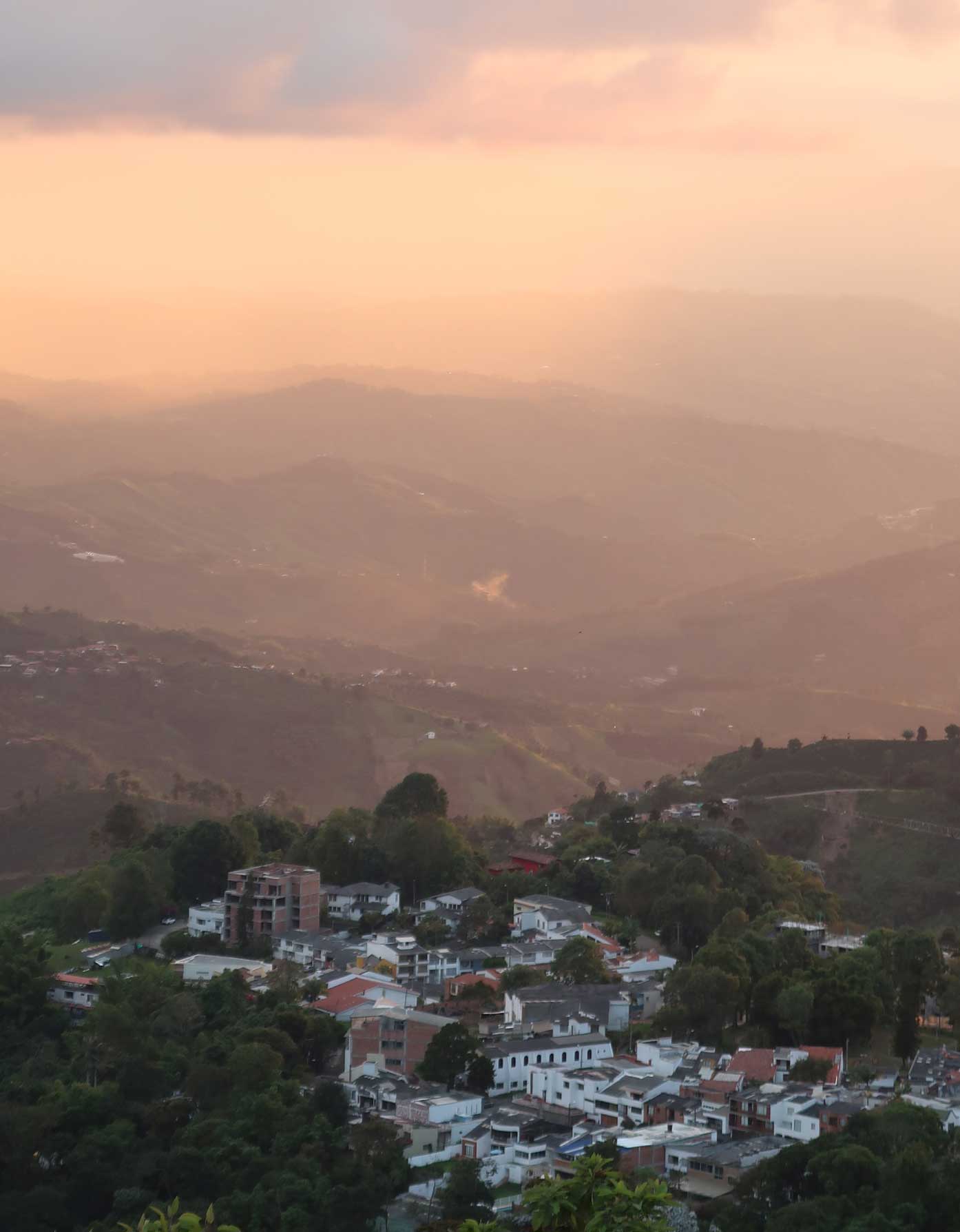 sunset views manizales