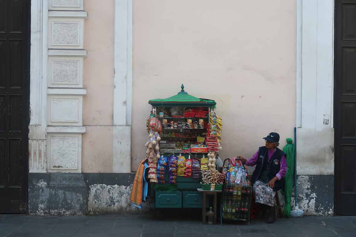 street vendor in lima peru